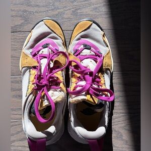 Women's Air Jordan Delta sneaker in the "Chutney Light Orewood Brown" colorway